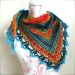 image of triangular crochet shawl